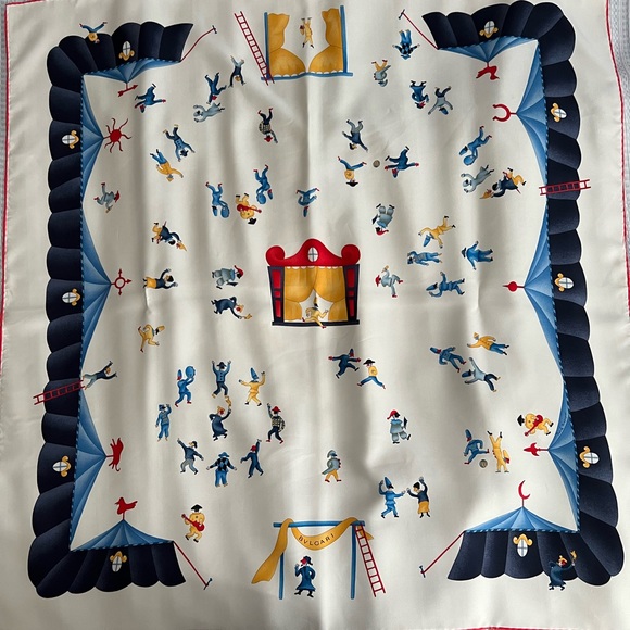 BVLGARI Girotondo Di Marionette Silk Scarf